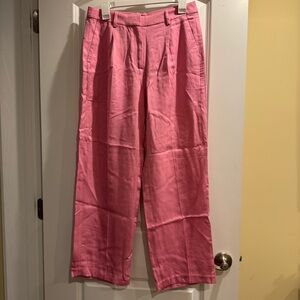 J. Crew Bubblegum Pink Tailored Trousers